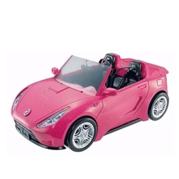 Barbie Glam Convertible Car Hot Pink Two Seat Cruiser Vacation Beach California - Picture 1 of 8